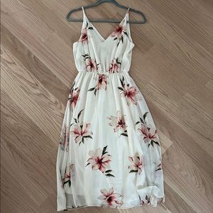 White floral Dress